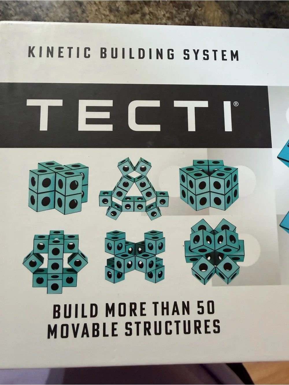 Kinetic Building Set - Teal Modular Cubes